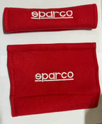 2pc/Set Plain RED Sparco Shoulder Pad JDM Drifting Sports Sparco Car Seat Belt Shoulder Pads Universal for All Car