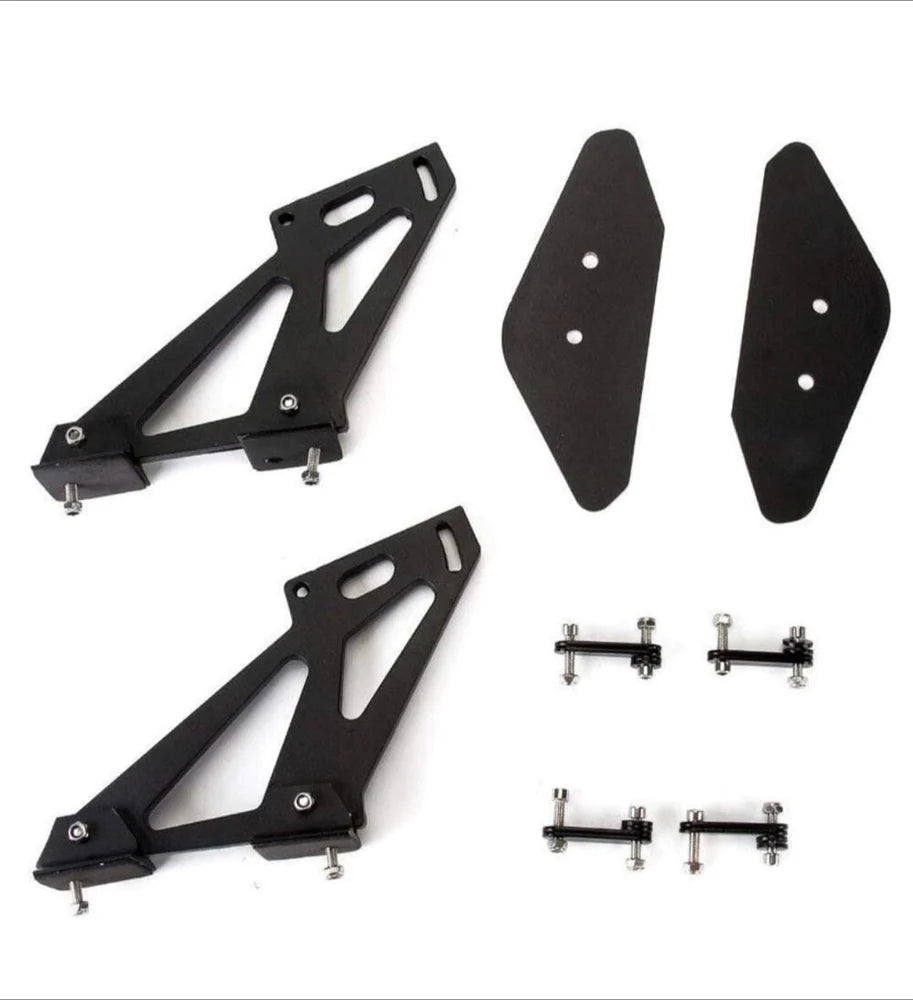 CAR GT Metal Spoiler Black Aluminium Car Rear Trunk Sporty Look GT Racing Type Rear Wing Spoiler Compatible with All Cars