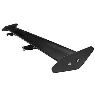 CAR GT Metal Spoiler Black Aluminium Car Rear Trunk Sporty Look GT Racing Type Rear Wing Spoiler Compatible with All Cars
