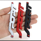 Sports Logo 13.7 x 2Cm Car Bike Metal Sports Sport Logo Car Emblem Premium 3D Badge Auto Racing Sport Sticker Grand Tourer Decal