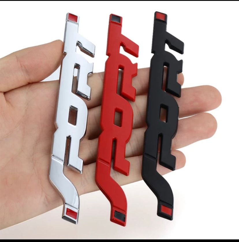 Sports Logo 13.7 x 2Cm Car Bike Metal Sports Sport Logo Car Emblem Premium 3D Badge Auto Racing Sport Sticker Grand Tourer Decal