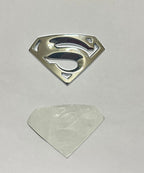 Chrome Superman 3D Logo (5.5cmx8.2cm) Car Bike Laptop Attractive Superman Sticker Car Emblem 3D Badge Auto Racing Sport Logo Grand Tourer Decal.