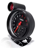 Tiger RPM Meter, Speedometer Tacho Gauge (Black)