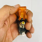 Toggle Switch WiD Aircraft Safety Cover Rocker Toggle Switch 12V 20A Car Auto Racing ON/Off Toggle Switch LED Light Illuminated 3Pin for All Vehicles (YELLOW Pilot TOGGLE Switch 1PC)